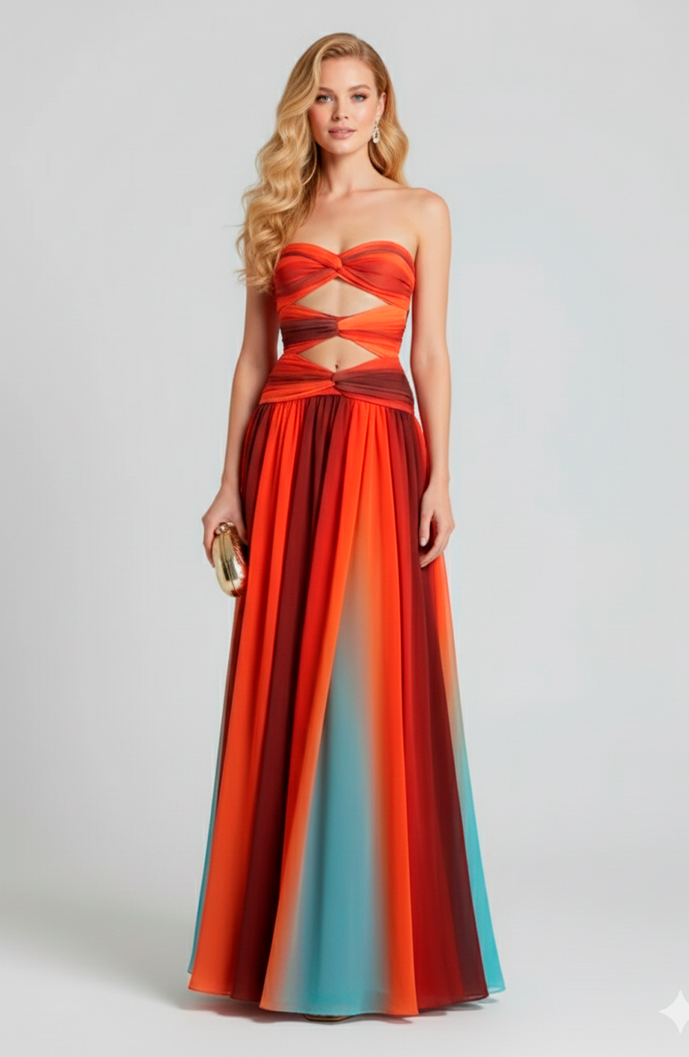 Vestido Longo Ombre Elegance