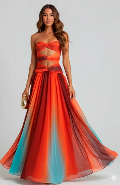 Vestido Longo Ombre Elegance