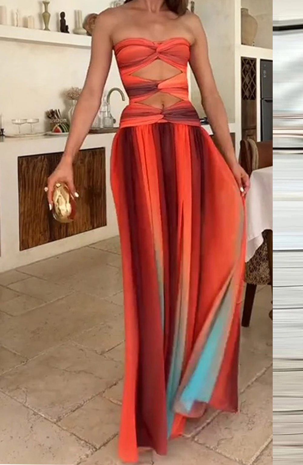 Vestido Longo Ombre Elegance